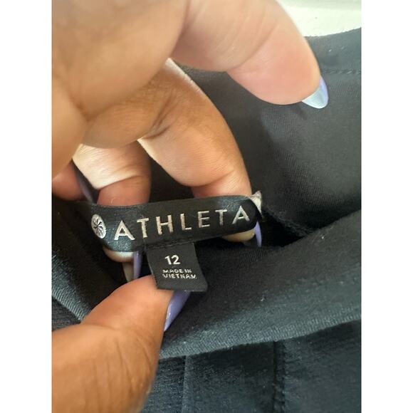 Athleta Black Basic Workout Athleisure Headlands Hybrid Jogger Pant Size 12 - Picture 2 of 12